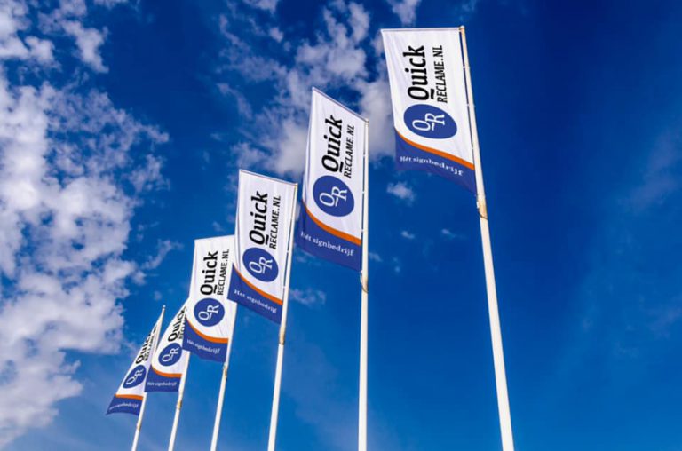 Quick Reclame vlaggen, bedrukken