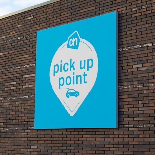 AH pick up point bord