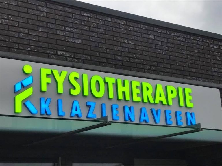 Fysiotherapie Klazienaveen lichtreclame