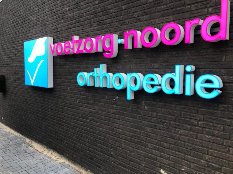 Voetzorg Noord Orthopedie lichtreclame